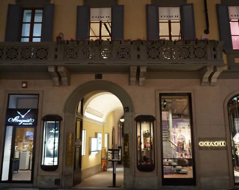 Coach, Via Montenapoleone 19, Milan – after
