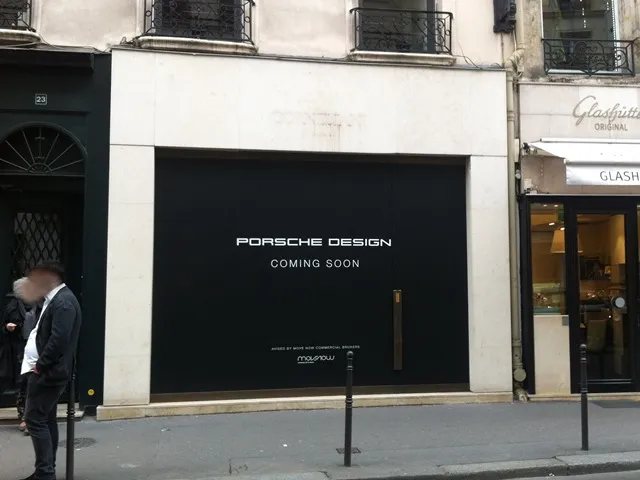 Porsche Design, Rue du Faubourg Saint-Honoré 23, Paris – during